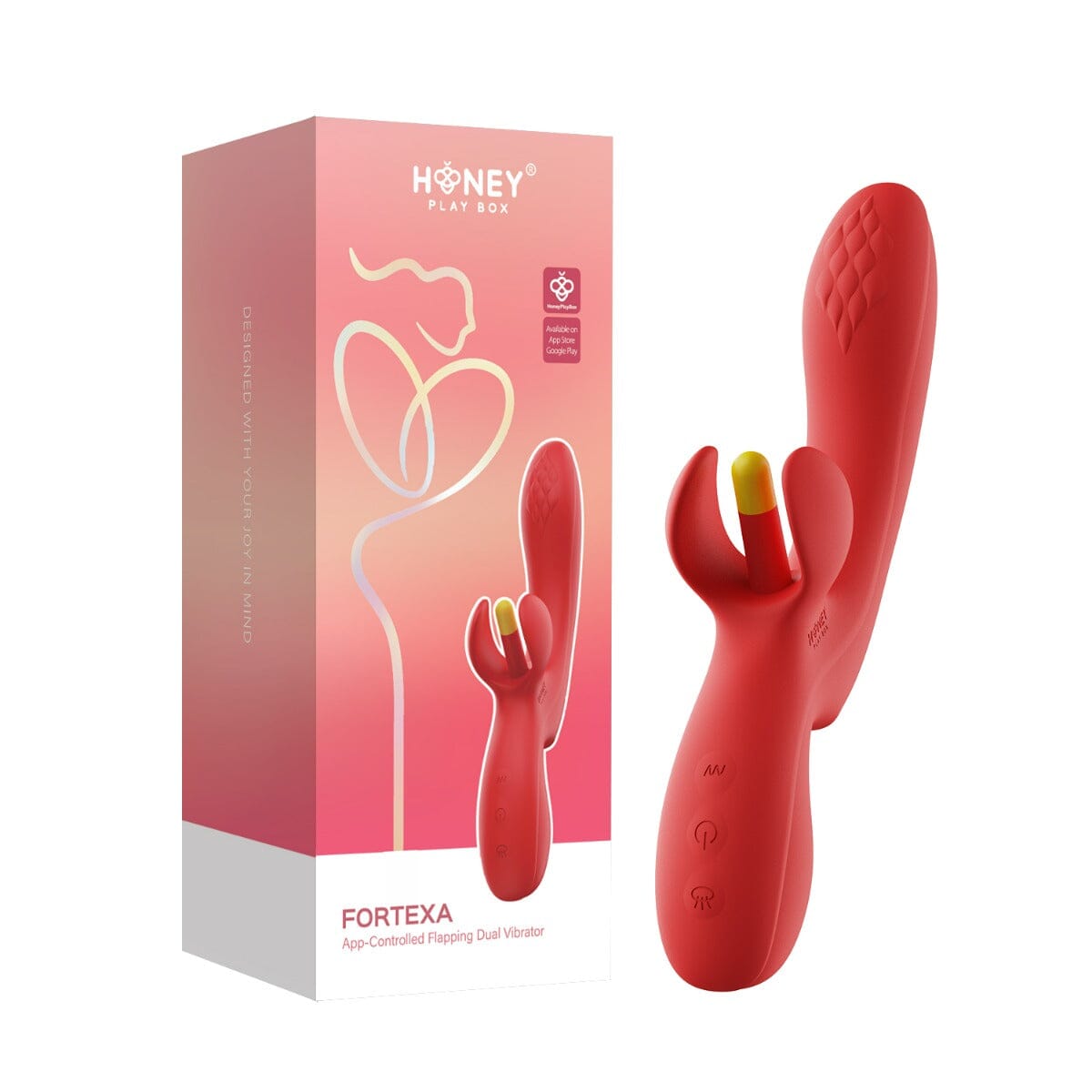 Honey Play Box Fortexa  App Controlled Kinky Finger Flapping Vibrator  Your Pleasure Toys