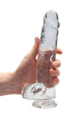 Real Rock Crystal Clear Realistic Feel Dildo Realistic Dildo Real Rock 9"