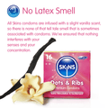 Skins Condoms Dots & Ribs 4 Pack Skins Condoms / Wholesale Condoms / Skins Sexual Health / Skins