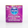Skins Extra Large Condoms (4, 12, 16) Condoms Skins 16 Pack (Cube)