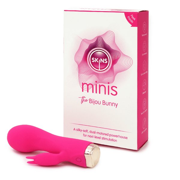 Skins Minis - The Bijou Bunny New Products / Sex Toys / Bullets & Mini Vibes / Rabbit Vibrators / Skins Sexual Health / Skins 