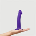 Strap On Me - Semi-Realistic Dual Density Bendable Dildo Purple - M New Products / Sex Toys / Dildos / Strap ons / Strap On Me / Your Pleasure Toys
