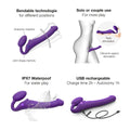 Strap On Me - Vibrating Bendable Strap-On Dildo Strap On Dildo Strap On Me