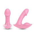 Remote Control Wearable Panty Vibrator - Whistle Wearable Dildo Your Pleasure Toys Pale Pink