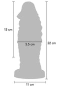 Extreme XXL Vibrating Devil Monster Dildo Monster Dildo Hidden Desire 