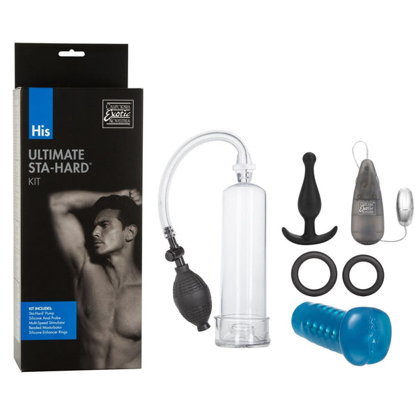 His Ultimate Sta-Hard Penis Pump Kit Penis Pump Calexotics 