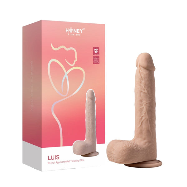 Honey Play Box – Luis – Real Thrusting Dildo with Clit Licker 8.5" (App Controlled) Honey Play Box / Your Pleasure Toys 
