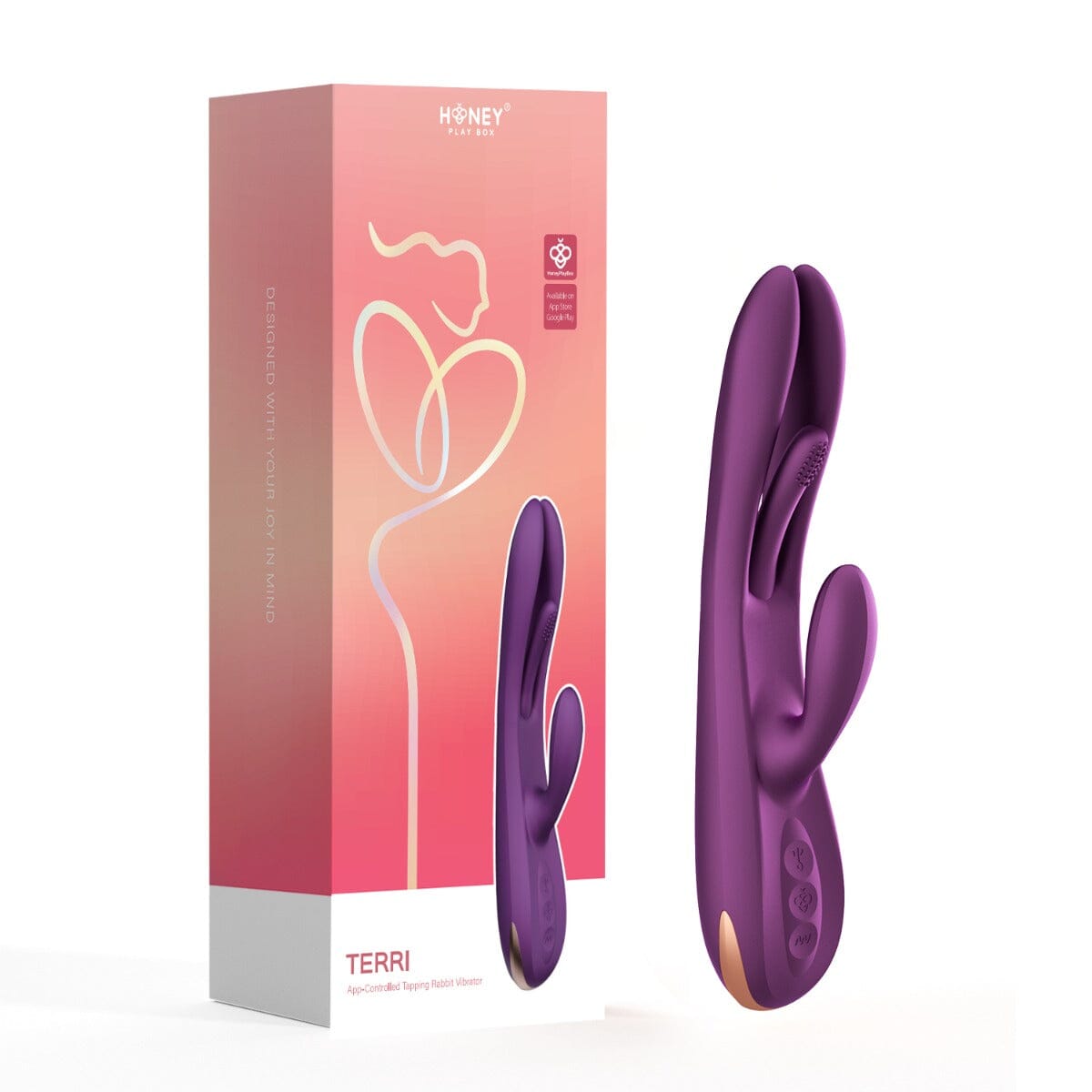 Honey Play Box Terri – App Controlled Kinky Finger Tapping Rabbit Vibr ...