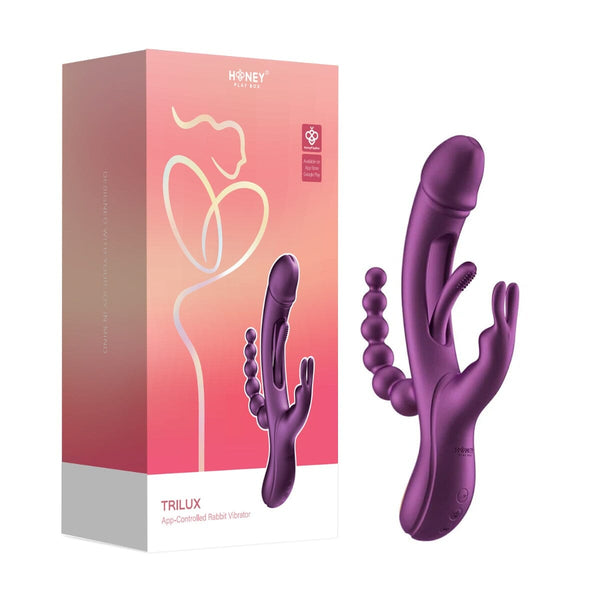 Honey Play Box Trilux Kinky Finger Rabbit Vibrator with Anal Beads Your Pleasure Toys Honey Play Box Trilux Kinky Finger Rabbit Vibrator with Anal Beads Your Pleasure Toys