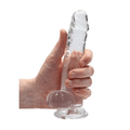 Real Rock Crystal Clear Realistic Feel Dildo Realistic Dildo Real Rock 7" 