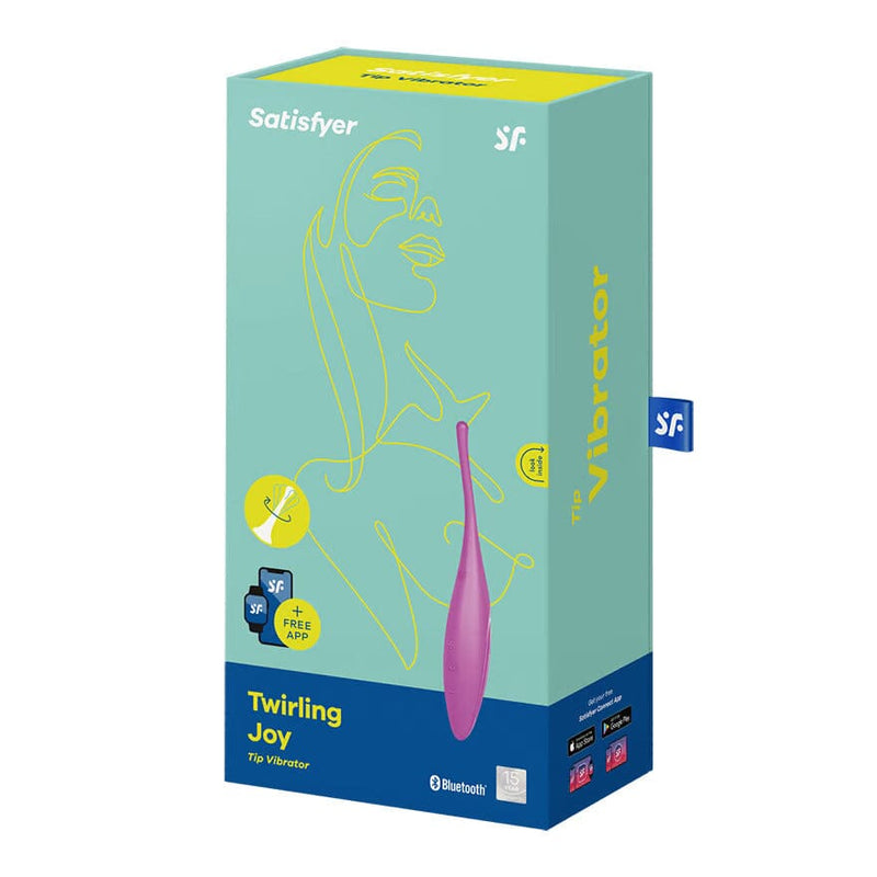 Satisfyer App Enabled Twirling Joy Fuchsia Clit Stimulator Satisfyer 