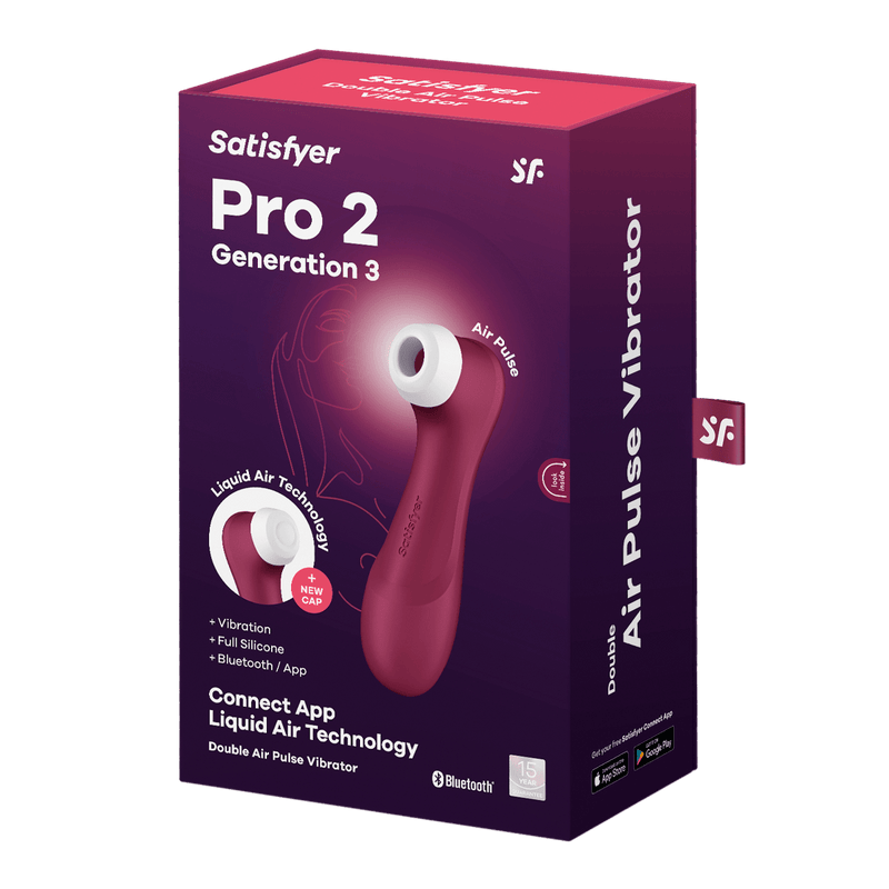Satisfyer Pro 2 - Generation 3 – App Enabled Suction Vibrator Satisfyer Wine Red 