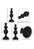 Silicone Beaded Anal Trainer Set Butt Plug Training Sets CalExotics 