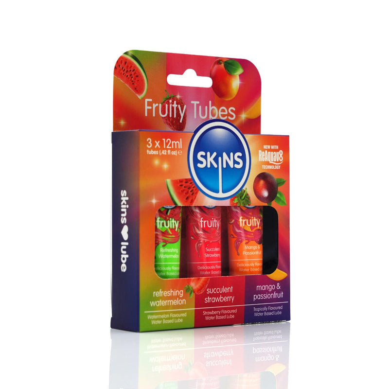 Skins 12ml Sampler Tubes - Fruity Lubes 3 Pack New Products / Condoms & Lubes / Wholesale Lubes / Skins Sexual Health / Skins 