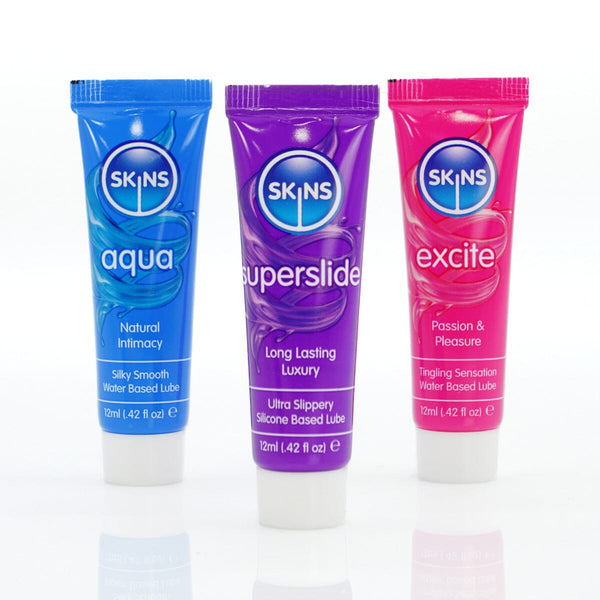 Skins 12ml Sampler Tubes - Vital Lubes 3 Pack New Products / Condoms & Lubes / Wholesale Lubes / Skins Sexual Health / Skins 