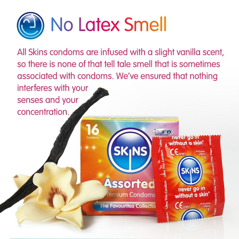 Skins Assorted Condoms (4, 12, 16) Condoms Skins 