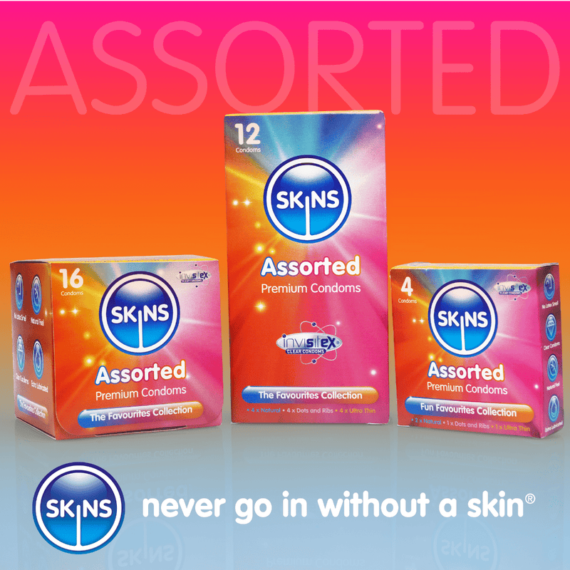 Skins Assorted Condoms (4, 12, 16) Condoms Skins 