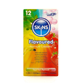 Skins Assorted Flavoured Condoms (4, 12, 16) Condoms Skins 12 Pack 