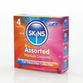 Skins Condoms Assorted 4 Pack - D&R NAT UT Skins Condoms / Wholesale Condoms / Skins Sexual Health / Skins 