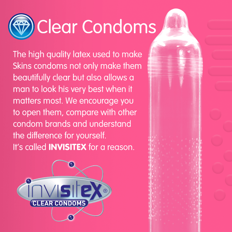 Skins Condoms Dots & Ribs 4 Pack Skins Condoms / Wholesale Condoms / Skins Sexual Health / Skins 