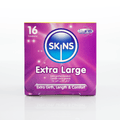 Skins Extra Large Condoms (4, 12, 16) Condoms Skins 16 Pack (Cube) 