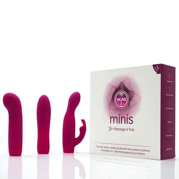 Skins Minis - Massage A Trois New Products / Sex Toys / Bullets & Mini Vibes / Skins Sexual Health / Skins 