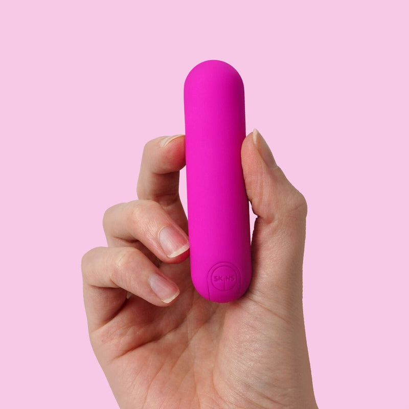 Skins Super Excite Rechargeable Pink Bullet Vibrator Your Pleasure Toys Skins Super Excite Rechargeable Pink Bullet Vibrator Your Pleasure Toys