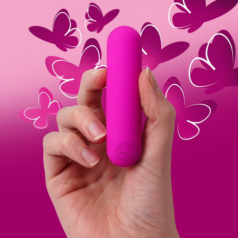 Skins Super Excite Rechargeable Pink Bullet Vibrator Your Pleasure Toys Skins Super Excite Rechargeable Pink Bullet Vibrator Your Pleasure Toys