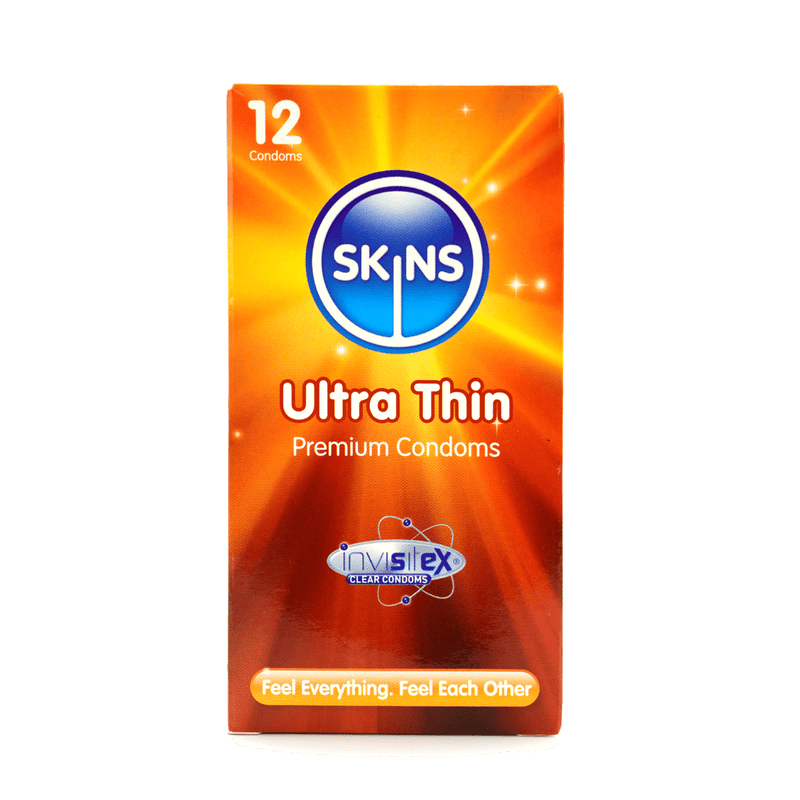 Skins Ultra Thin Condoms (4, 12, 16) Condoms Skins 12 Pack 