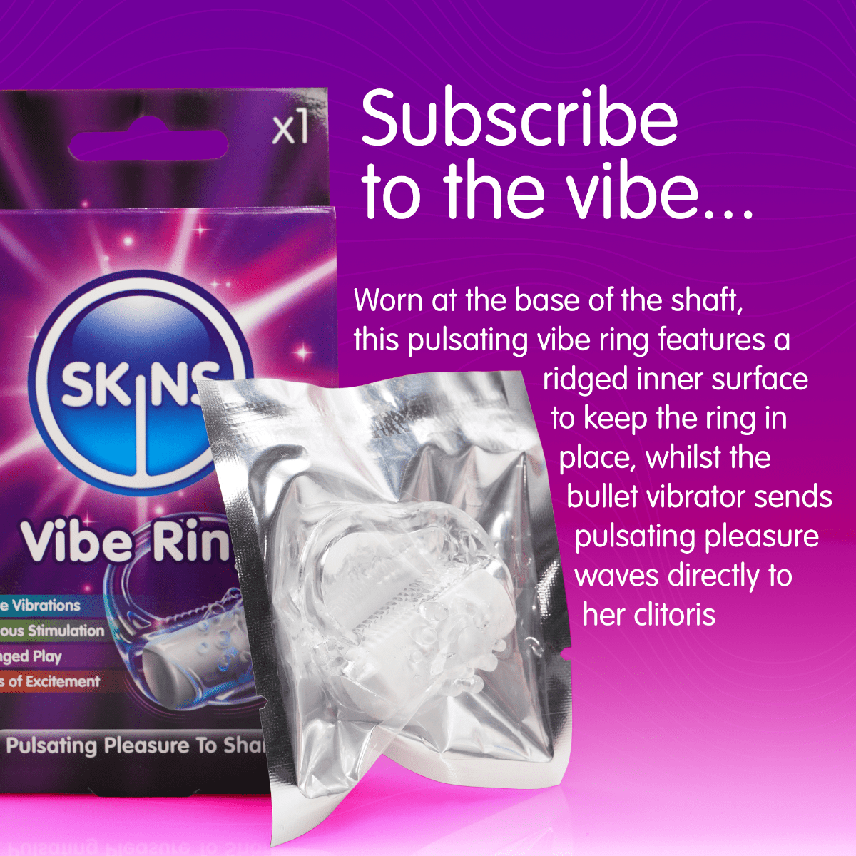 vibrating pulsating pleasure ring ATOM PLUS