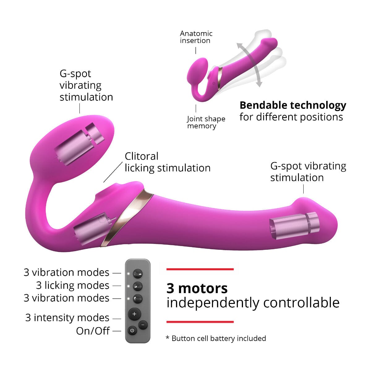 Strap On Me Multi Orgasm Bendable Strap-On | Your Pleasure Toys Strap On Me Multi Orgasm Bendable Strap-On | Your Pleasure Toys