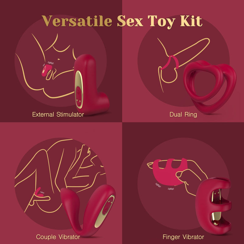 Tracy's Dog Couples Love Kit with Remote Control Couples Vibrator Tracy's Dog 