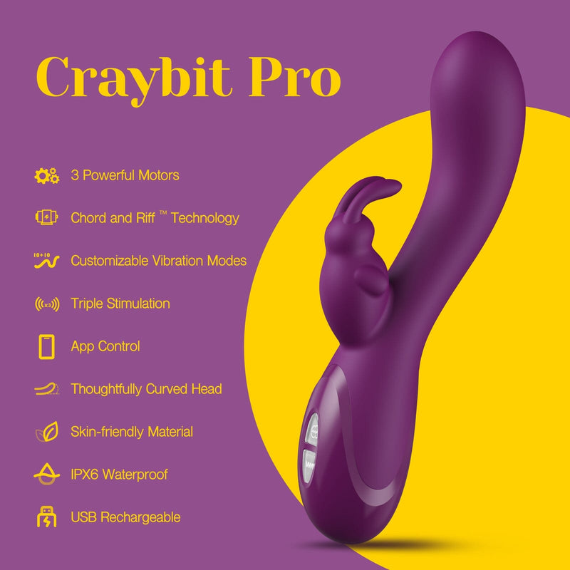 Tracy's Dog Craybit Pro App Enabled Vibrator | Your Pleasure Toys Tracy's Dog Craybit Pro App Enabled Vibrator | Your Pleasure Toys