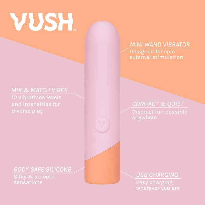 Vush - Peachy Bullet Massager Sex Toys / Bullets & Mini Vibes / Vush / Vush 