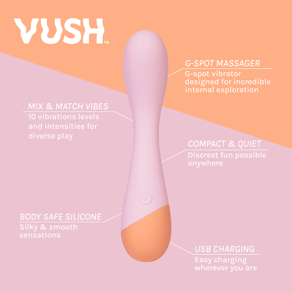 Vush Peachy G-Spot Massager Sex Toys / Wholesale Vibrators / Vush / Vush 