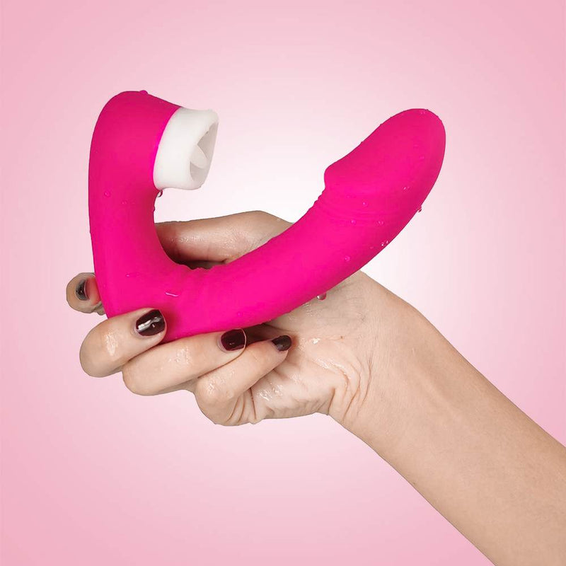 Clit Licking Dual Vibrator