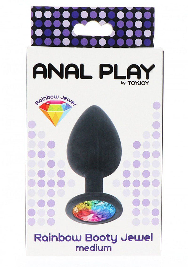 Jewelled Butt Plug - Rainbow - Your Pleasure Toys