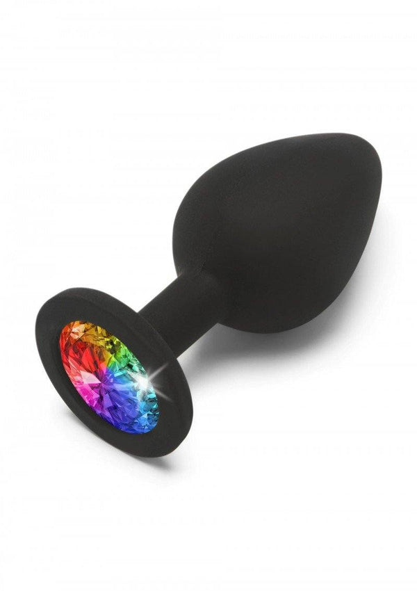 Jewelled Butt Plug - Rainbow - Your Pleasure Toys