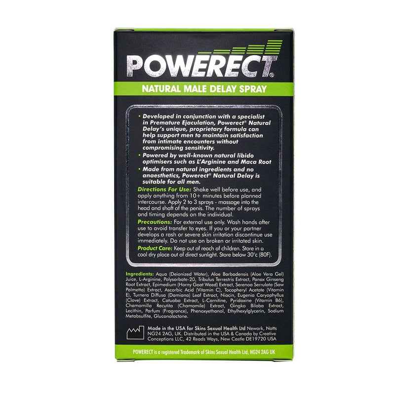Powerect Natural Delay Spray & Serum 30ml Delay Spray Powerect 