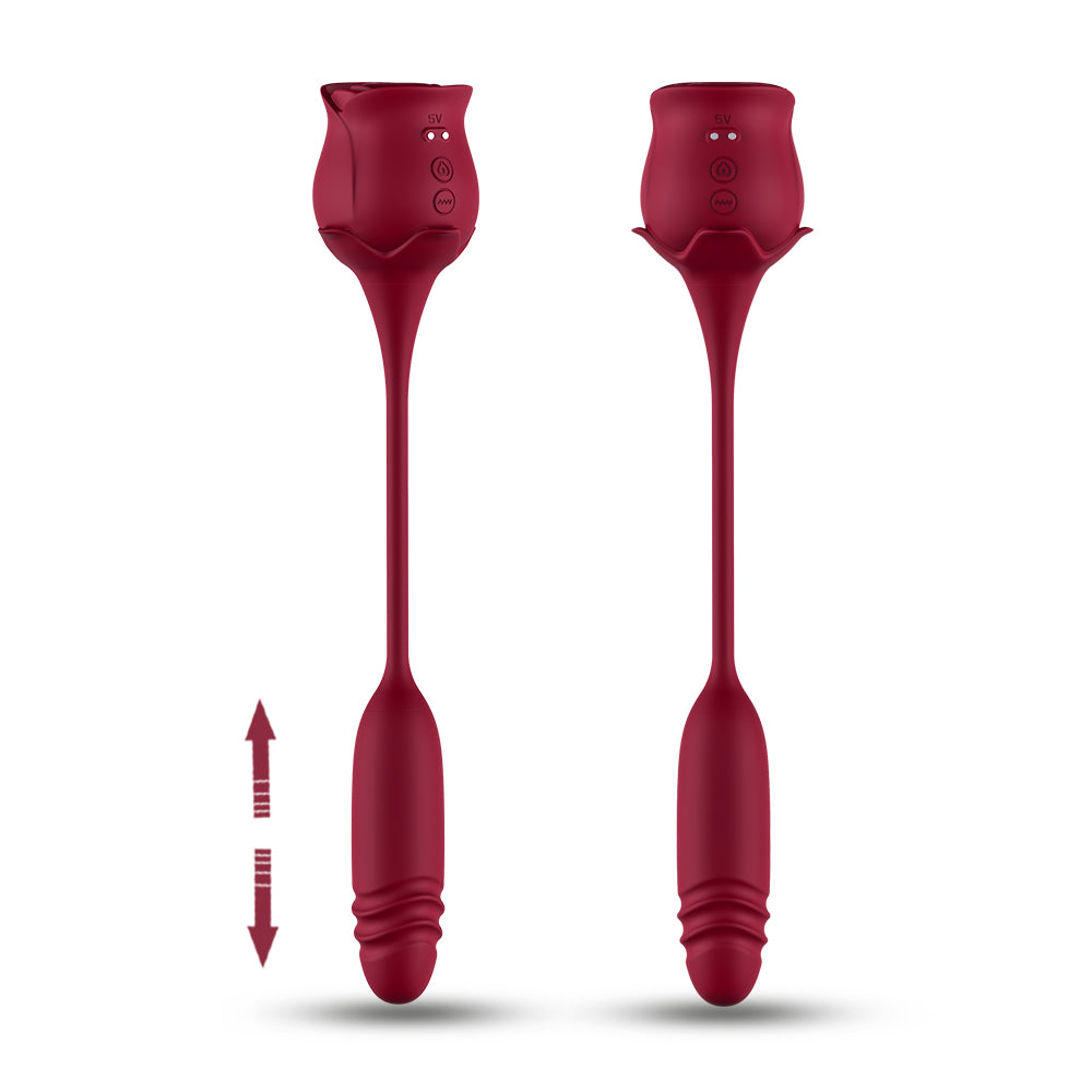 Rose Toy with Thrusting Bullet Your Pleasure Toys Rose Toy with Thrusting Bullet Your Pleasure Toys