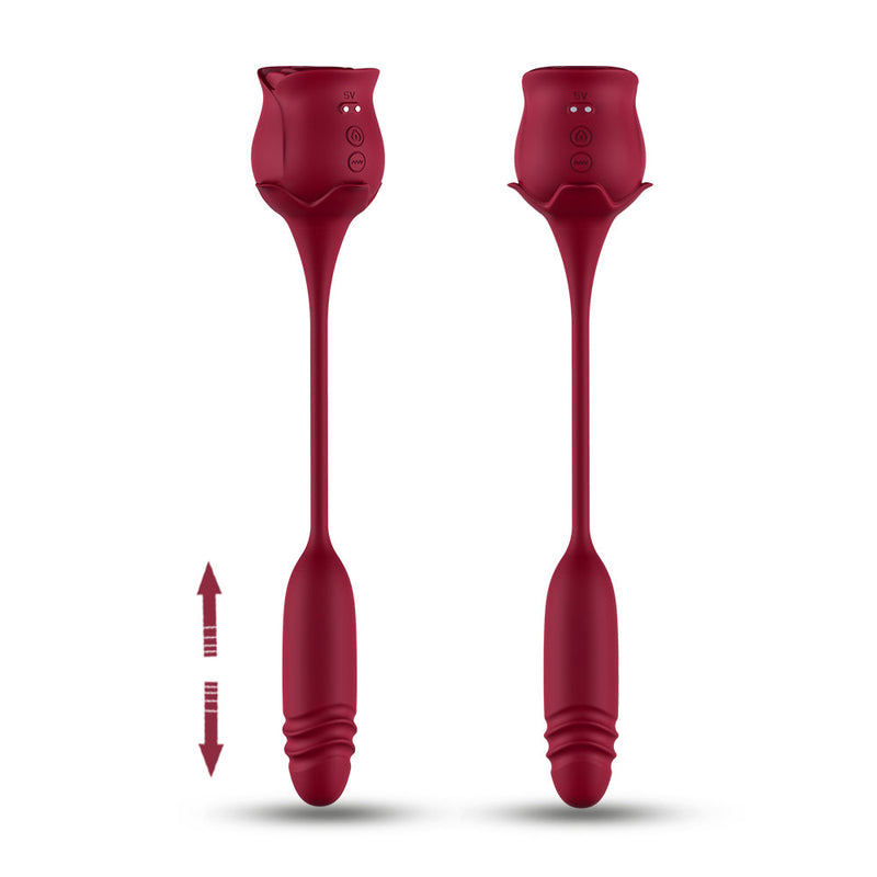Rose Toy with Thrusting Bullet Your Pleasure Toys Rose Toy with Thrusting Bullet Your Pleasure Toys