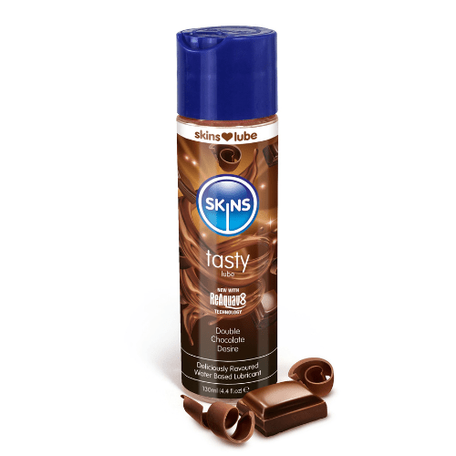Skins Flavoured Water Based Lubricant 130ml Lubricant Skins Double Chocolate 