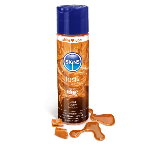 Skins Flavoured Water Based Lubricant 130ml Lubricant Skins Salted Caramel 