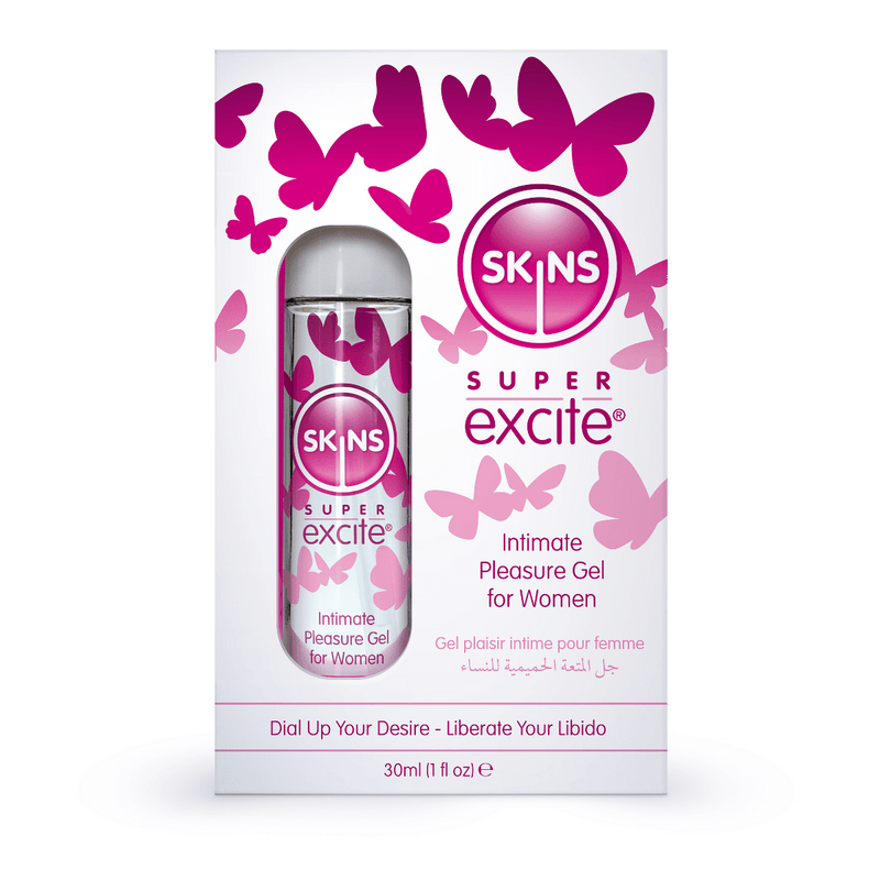 Skins Super Excite Intimate Pleasure Gel for Women Lubricant Skins 