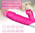 Telescopic Thrusting & Licking Rabbit Vibrator - Your Pleasure Toys