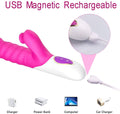 Telescopic Thrusting & Licking Rabbit Vibrator - Your Pleasure Toys