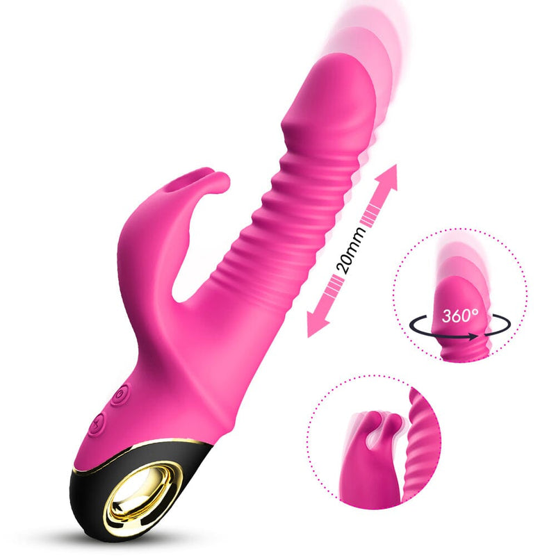 Thrusting Rabbit Vibrator Thrusting Rabbit Vibrator Your Pleasure Toys 