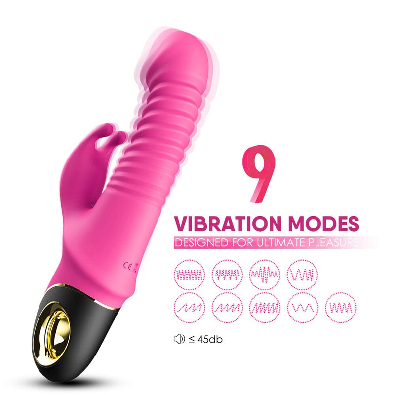 Thrusting Rabbit Vibrator Thrusting Rabbit Vibrator Your Pleasure Toys 