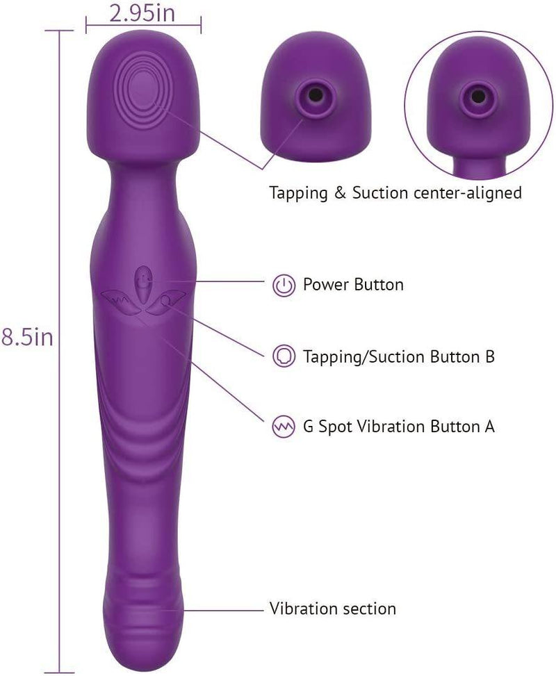 Dual Vibrator - Suction Vibe | Your Pleasure Toys Dual Vibrator - Suction Vibe | Your Pleasure Toys