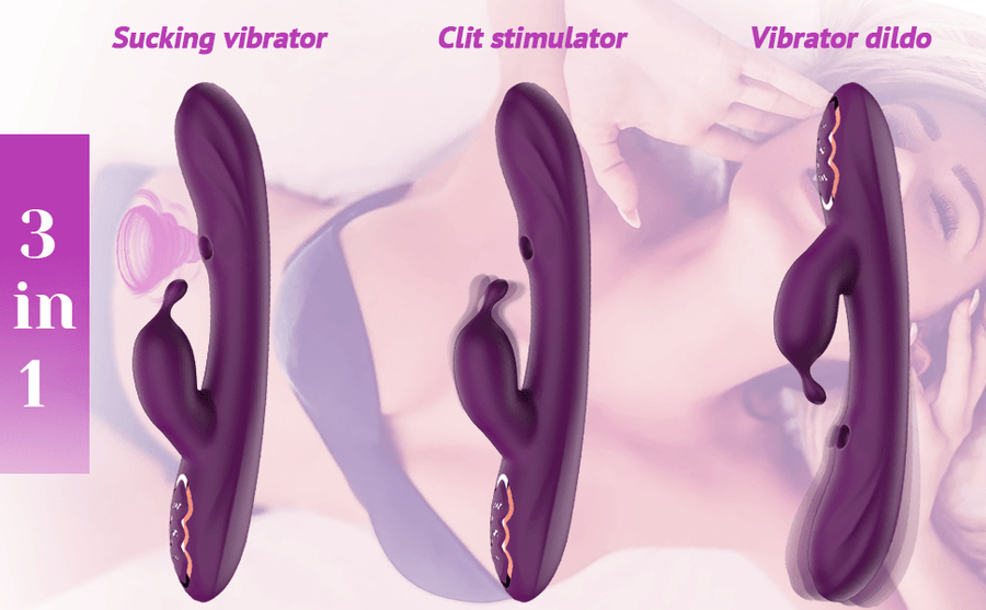 waterproof bullet vibrator Thrust & Suck Rabbit Vibrator – The BDSM Toy Shop main image 0
